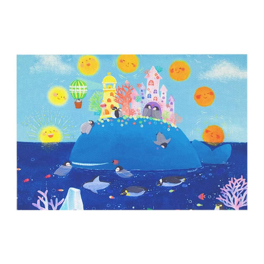 Amazon | クローズピン 吉田麻乃 ポストカード クジラとペンギン